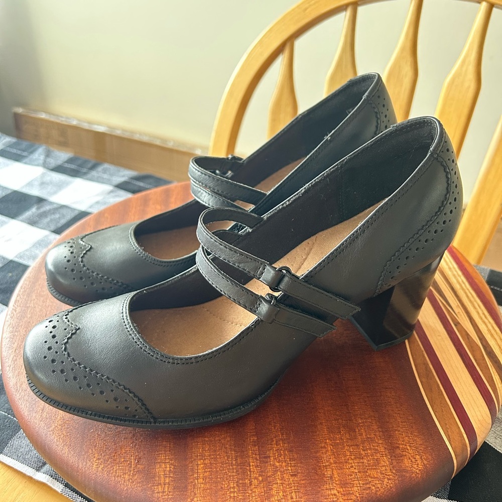 Black Clarks Heels - New without Tags